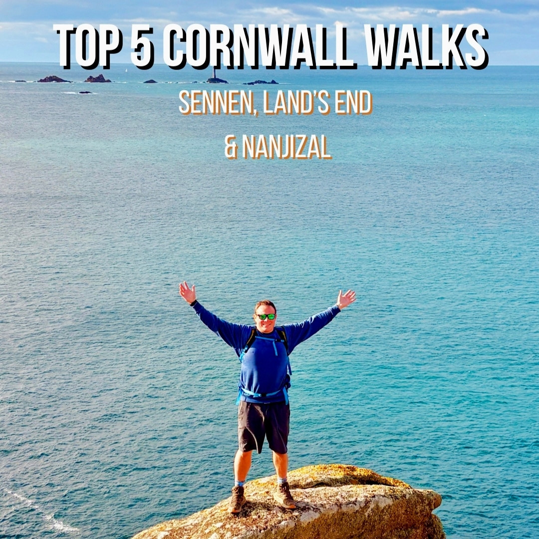 Top 5 walks in Cornwall at Sennen, Land’s End and Nanjizal with dramatic cliffs and Atlantic ocean views