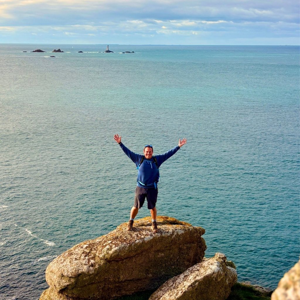Long form storytelling on the South West Coast Path featuring Dan Smedley walking through the Cornwall coastline as part of a YouTube film series
